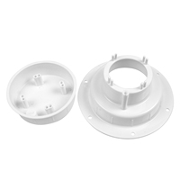 Kit de ventilation de plomberie avec écran, remplacement du bouchon de ventilation de camping-car, bouchon de ventilation d'égout de camping-car pour tuyau de 1 à 2 3/8 ", blanc et noir