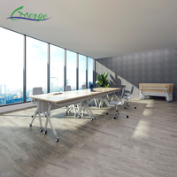 Modulaire Moderne Simple Pliable Mobile MFC Mobilier de bureau Maison Classe d'étude Formation Conférence Salle de réunion Table pliable