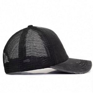 Summer Sporty Fashion Trendy Van Driver Cotton 5-Panel Tucker Trucker Cap Unisex Hipster Faded Vintage Dad Hat Metal Buckle - Product Image 6