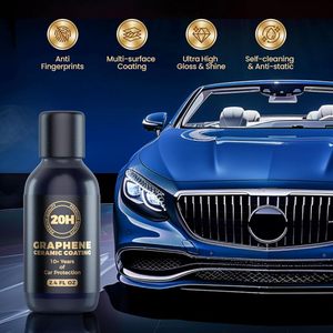 Kit de revêtement céramique nano graphène avancé pour voiture, technologie UV unique, protection 10+ ans, hydrophobe, auto-réparateur, brillance maximale - Product Image 6