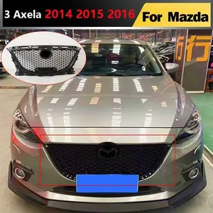 สำหรับ Mazda 3 Axela ปี 2014 2015 2016 กระจังหน้าแบบ Facelift ช่องดักอากาศกันชนหน้า ตาข่ายครอบฝากระโปรงหน้า  แบบเปลี่ยนแทนกระจังกลางทรงรังผึ้ง - Product Image 1