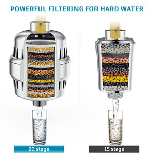 Sistema de filtración de agua con cabezal filtrado Filtro de ducha Hard <span class=keywords><strong>Blu</strong></span> de 15 etapas para agua dura - Product Image 4