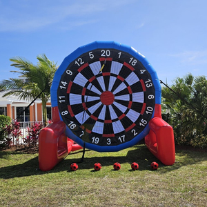Cible de tir de football gonflable en PVC, jeu de fléchettes de football mobile <span class=keywords><strong>pour</strong></span> l'entraînement en extérieur - Product Image 2