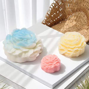Juego de moldes de silicona de flores 3D OEM, molde de vela en forma de rosa, regalo de San Valentín, Idea de peonía, Clavel, Bola de rosa, Fondant, 3 uds. - Product Image 4