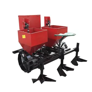 Máquina de siembra de patatas pequeñas, plantador de patatas de una o dos filas para tractor que camina, gran oferta de China