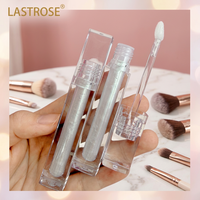 Gloss à lèvres transparent en gros, contenant cristallin, étiquette privée, logo personnalisé, gloss à lèvres transparent végétalien, gloss à lèvres waterproof