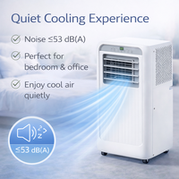 Climatiseur portable compact SHISHUO 5000 BTU, refroidissement et chauffage, réfrigérant R290, classe d'efficacité énergétique domestique