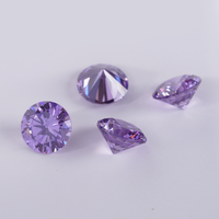 Pierre synthétique de laboratoire Starsgem, zircone cubique de couleur pierre de naissance, taille brillant rond