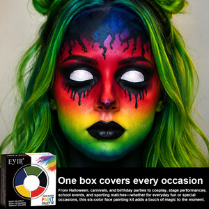 Paleta de Pintura Lavable para Rostro y Cuerpo, Crema Cosmética para Maquillaje de Halloween, Cosplay y Festivales - Product Image 2