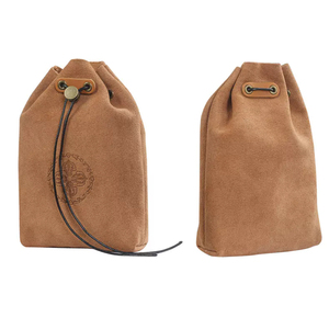 Borsa <span class=keywords><strong>Vintage</strong></span> di Lusso in Pelle con Coulisse per Pipa, Morbida Custodia Portatile da Viaggio per Accessori da Pipa - Product Image 1