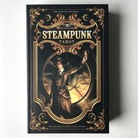 Jeu de 78 cartes de tarot personnalisées en papier noir texturé, écologiques, imprimées offset, pour divination et prédiction, dorées, pour la famille