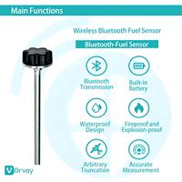 Capteur de niveau de carburant sans fil Bluetooth à longue durée de vie (3 ans) avec sonde réglable pour la surveillance du réservoir et application mobile gratuite