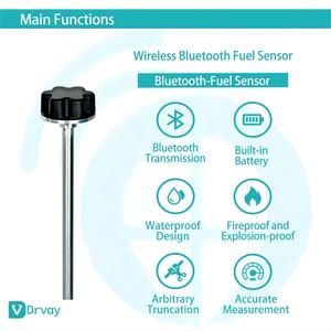 Sensor de Nivel de Combustible Inalámbrico Bluetooth con Batería de Larga Duración (3 Años), <span class=keywords><strong>Sonda</strong></span> Ajustable para Monitoreo de Tanques, con Aplicación Móvil Gratuita - Product Image 6