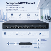 USG6625F-AC 02353WAQ Kurumsal NGFW Güvenlik Duvarı, 8xGE Combo, 4xGE RJ45, 4xGE SFP, 6x10GE SFP+, AC Güç Kaynağı