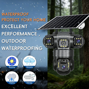 Cámara IP 4G YANX de 3 Lentes, HD 12MP 6K, CCTV para Exteriores, Impermeable, Visión Nocturna, Bidireccional, PTZ, Seguimiento Móvil, V380 PRO, Cámara Solar en la Nube - Product Image 6
