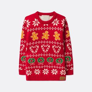 Femmes élégant Fairisle haut de haute qualité respirant tissu décontracté hiver chaud <span class=keywords><strong>pull</strong></span> rouge <span class=keywords><strong>pull</strong></span> de <span class=keywords><strong>noël</strong></span> pour les vacances - Product Image 2