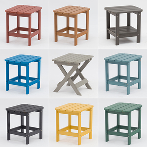 Phong Cách Hiện Đại Nhựa Gỗ Bàn Cà Phê Ngoài Trời Adirondack Ghế Bền Cafe Nhà Hàng Đồ Nội Thất Với Bảng Điều Khiển Cho Khách Sạn Patio - Product Image 1