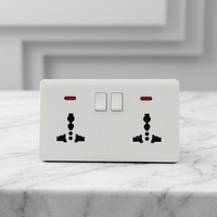 Serie Yuanjing, Interruptor de 1 Canal, Enchufe Multifunción, Tomacorriente de Pared con Indicador Luminoso, Panel de PC, Tomacorriente de Pared para Hospital, Hogar Africano
