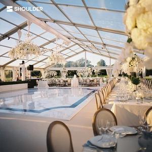 Tentes de réception pour 200, 300, 500 personnes, structure en aluminium, toit transparent, tente de luxe romantique personnalisée avec parois en PVC - Product Image 6