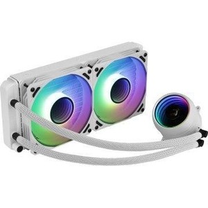 Sistema de refrigeración líquida - enfriamiento eficiente con 2 ventiladores de 12 cm, diseño Infinity Mirror RGB, fácil de instalar - Product Image 1