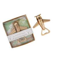 HXY 3D faveurs de mariage Antique or avion ouvre-bouteille créatif métal bière avion ouvre en alliage de Zinc avion ouvre