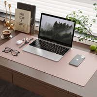 Tapis de souris XXL imperméable en cuir PU anti-rayures, tapis de bureau vierge, protection personnalisée, grand format 900x400x4mm, épais