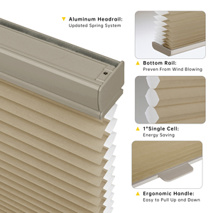 ม่านรังผึ้งไร้สาย SAMADHI ขนาดสั่งทำพิเศษ ป้องกันความร้อน กรองแสง ปรับความเป็นส่วนตัว สำหรับหน้าต่าง - Product Image 2