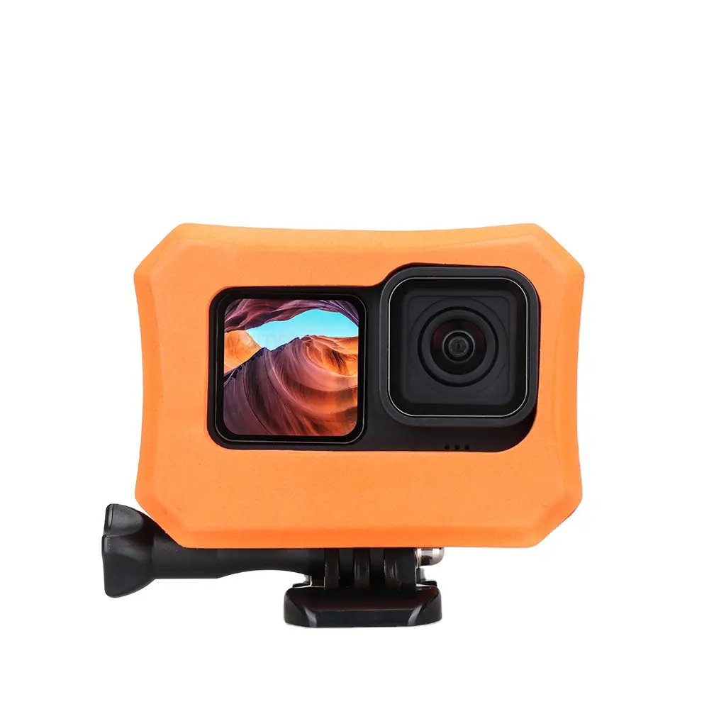 Hongdak Floating Protective Cover for GoPro Hero 11 10 9 Black 8 Camera Orange Floaty Case for Gopro Accessories Diving Surfing