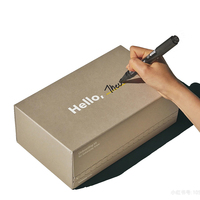 Emballage d'expédition en carton ondulé personnalisé avec bande détachable, impression personnalisée, fermeture autocollante, boîte cadeau avec logo et fermeture éclair