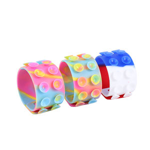 Bracelet et anneau en silicone Squidopops, jouets sensoriels pour enfants, jouets anti-stress à pousser avec <span class=keywords><strong>ventouse</strong></span>, jouets <span class=keywords><strong>Pop</strong></span> Itting - Product Image 3