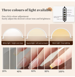 Lampada LED a Mezzaluna TUOLUN 30 Pollici a Forma di U per Unghie, Ciglia, Fotografia e Manicure da Scrivania - Product Image 3