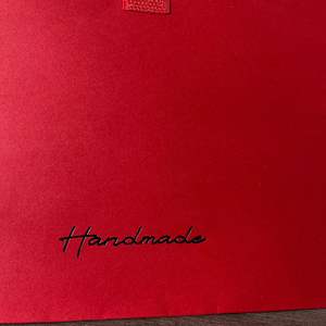 Vente en gros d'usine, sac à enveloppe rouge 17x10x31cm, sac d'emballage pour biscuits, sacs en papier debout avec fermeture à pression - Product Image 3