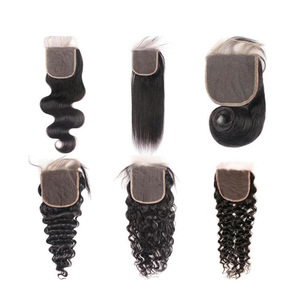 Grande quantità 100% pizzo chiusure vergini <span class=keywords><strong>capelli</strong></span> umani 4x4 13*4 merletto svizzero chiusura <span class=keywords><strong>6</strong></span> <span class=keywords><strong>capelli</strong></span> Texture HD nero naturale con i <span class=keywords><strong>capelli</strong></span> del bambino - Product Image 5