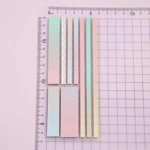 透明荧光笔条宠物长书胶带可重复使用的粘性索引标签标志，用于注释学习学校办公用品 - Product Image 2