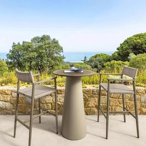 เก้าอี้สวนไม้เนื้อแข็งสไตล์สแกนดิเนเวียนพร้อมเบาะรองนั่งสำหรับใช้งานกลางแจ้ง - Product Image 4