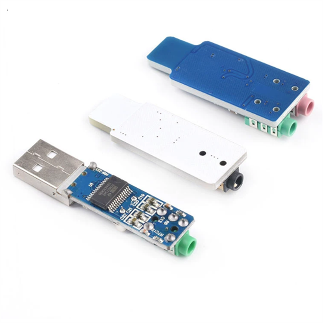 XLW Driver-free USB Sound Card for Desktops and Laptops Analog DAC Decoding Board Decoder Original PCM2704 and CM108 Chips