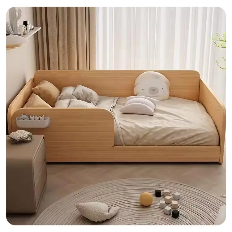 China Beds Wholesale Modern solid wood Bedroom kid baby Bed Children wooden Furniture Sets Kids bed