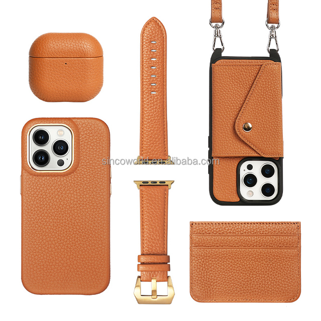 Leather Phone case with Card Holder Crossbody Luxury Crossbody Phone case Leather Crossbody Phone case and Pouch