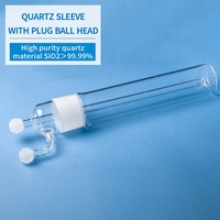 Spécialement produire fondu clair laboratoire veste tube cylindrique quartz verre boule tube réacteur de quartz