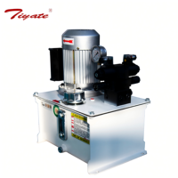 Mini-unité de commande hydraulique montée sur banc avec corps de réservoir peint en blanc pour circuits légers et travaux d'échantillonnage