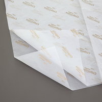 Papier sulfurisé imprimé avec logo personnalisé pour emballer les aliments