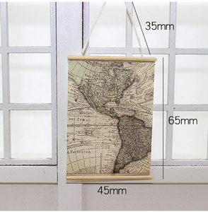 1/6 1/12 Maison de poupée Simulation Miniature Mini Une <span class=keywords><strong>carte</strong></span> modèle Décor - Product Image 5