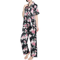Vêtements de nuit doux Ensemble de pyjamas confortables Pyjama en satin Pyjamas pour femmes Pyjamas tricotés grande taille Vêtements de nuit pour femmes
