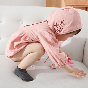 Yunshan printemps et été nouveau plancher pour enfants bébé antidérapant bambin double aiguille chaussettes de couleur unie cott - Product Image 4