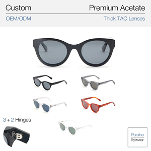 Lunettes de soleil unisexes œil de chat, monture carrée transparente grise, légères, verres foncés, luxe, mode, UV400, personnalisables, OEM - Product Image 3