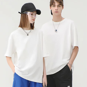T-shirt surdimensionné 250g 100% coton avec logo personnalisé pour hommes et femmes, t-shirt décontracté urbain - Product Image 1