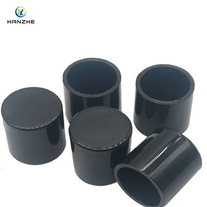 Funda de PVC Hanzhe de 20 mm, redonda, negra, transparente, para cubrir patas de mesa y silla - Product Image 1