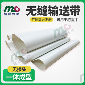Bande transporteuse en PU sans couture Minsen White pour applications résistantes à l'huile - Product Image 5