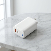 Chargeur rapide compact QC PD 3.0 65W USB C universel pour ordinateur portable, compatible avec iPhone 17 16 15 14 Samsung, prise murale US AU UK EU
