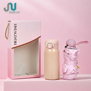 Set de Regalo de Lujo con Termo y Paraguas con Logotipo Personalizado para Mujeres, Clientes Corporativos, Apreciación Empresarial, Venta al Por Mayor - Product Image 1